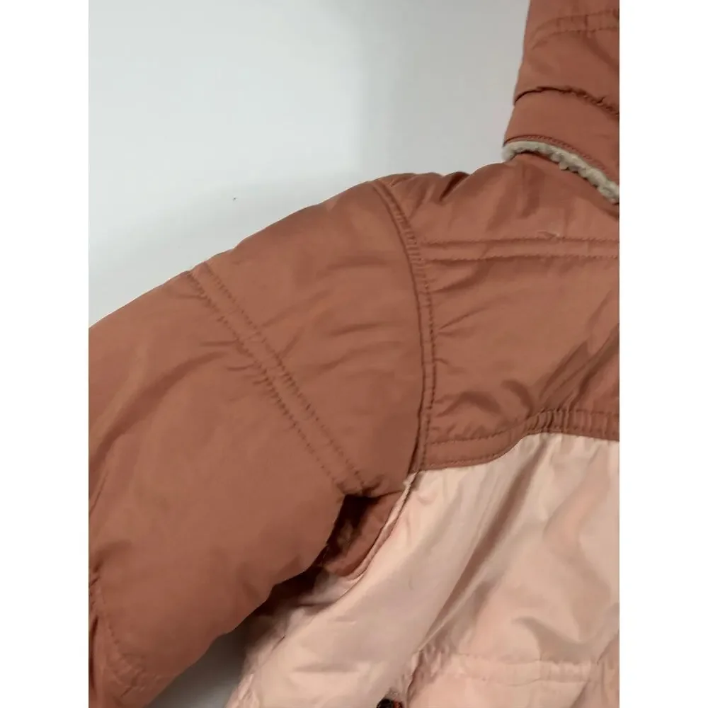 Patagonia Baby Reversible Tribbles Hoody Sherpa Fleece Jacket Pink size 3